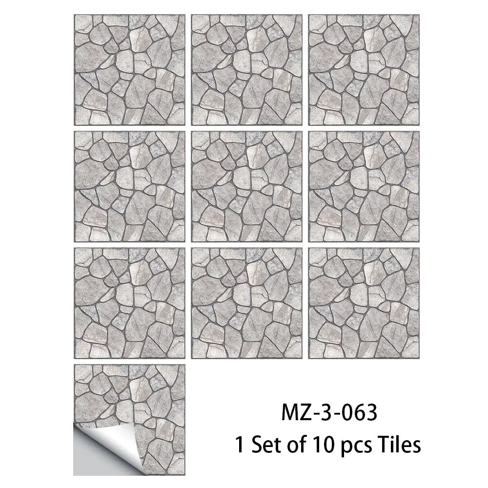 10 pieces marble tile pattern