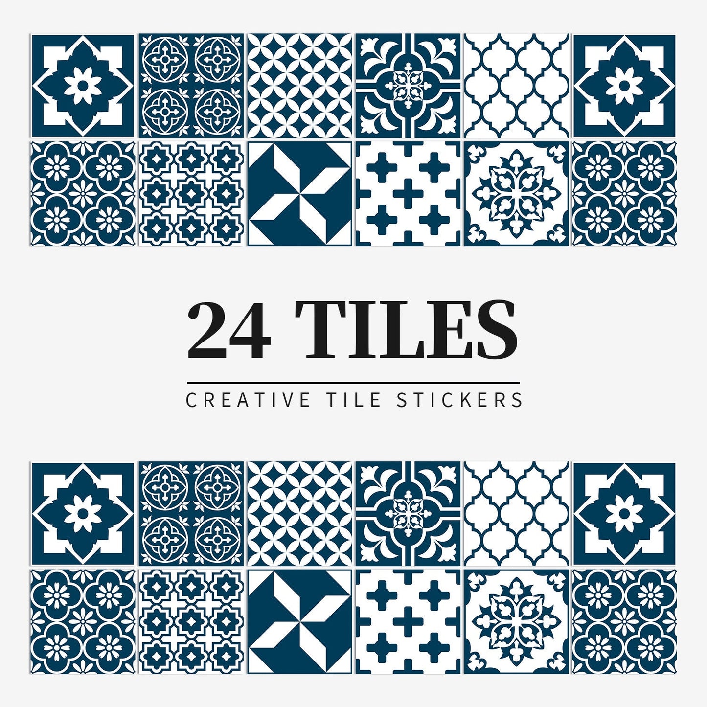 24 pieces European mandala tile