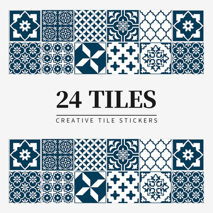 24 pieces European mandala tile