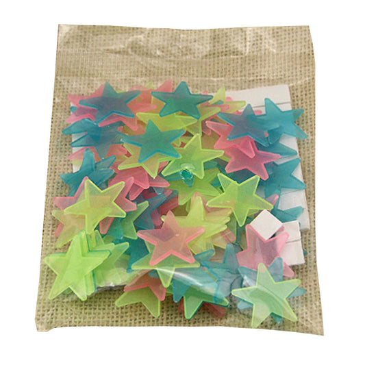 100 pieces 3d stars glow in the dark wall stickers