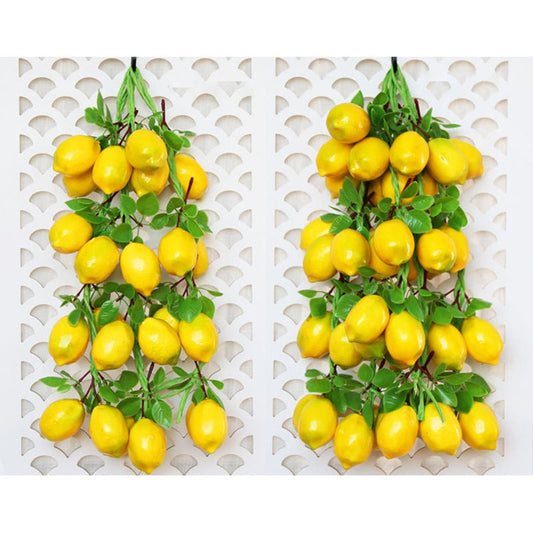 Artificial fruit lemon twine