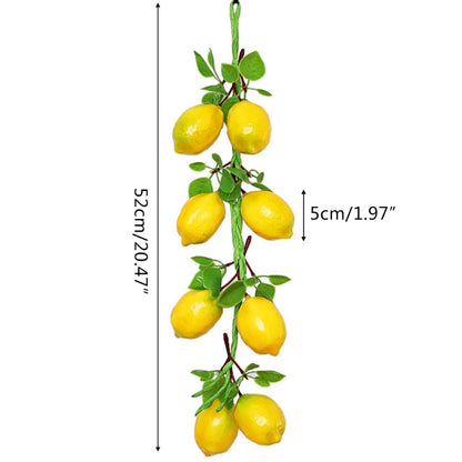 Artificial fruit lemon twine