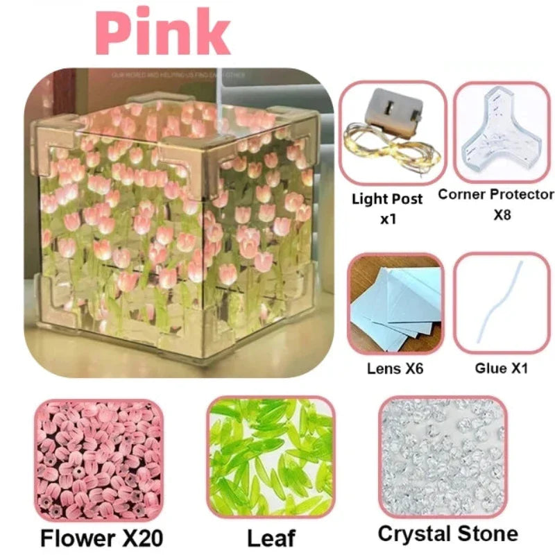 LumiTulip | Tulip mirror cube lamp