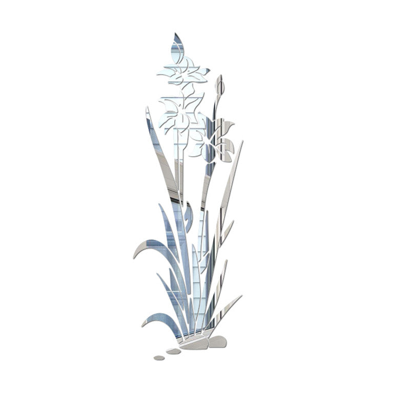 3D wall sticker flower crystal grass