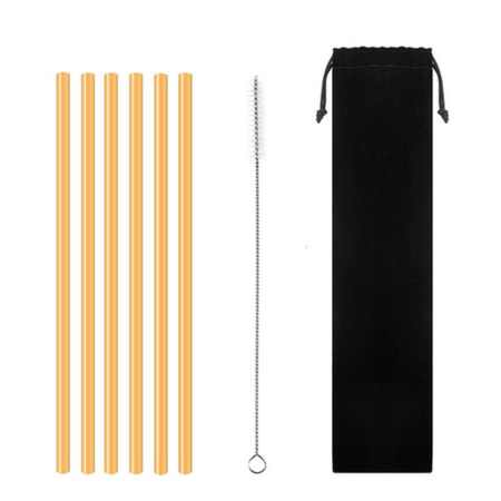 BambooCharm | Reusable Straws with Brush & Eco Pouch